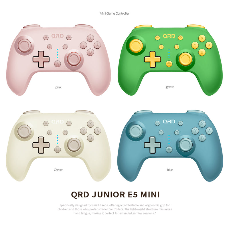 Cargue la imagen en el visor de la galería, Controlador inalámbrico QRD Junior E5 Mini para Switch/OLED, PC, iOS y Android