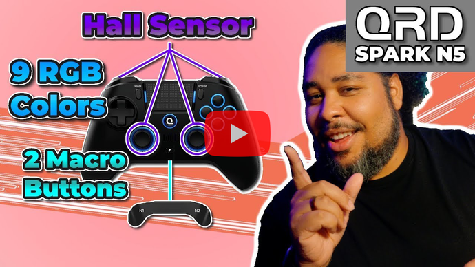 Controlador inalámbrico QRD Spark N5 para PS4: ¡sensor Hall, macros, RGB y más! 