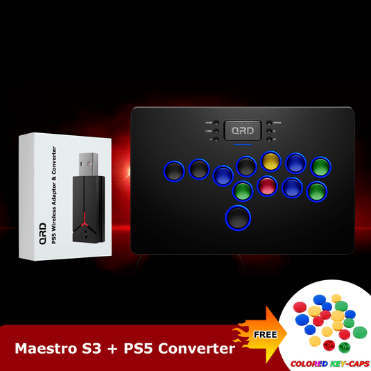 QRD Maestro S3 HITBOX inalámbrico sin palanca para PS5/PS4/PS3 QRD Maestro S3 HITBOX inalámbrico sin palanca para PS5/PS4/PS3