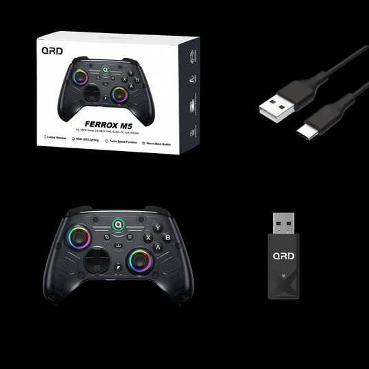 Mando inalámbrico QRD FERROX M5 de 2,4 GHz para Xbox Series X/S, Xbox One y PC