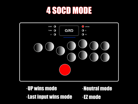 QRD Maestro S3 wireless leverless Hitbox Fighting Arcade Stick