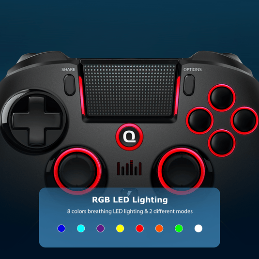 QRD Spark N5 wireless PS4/PS5 controller RGB LED Lights